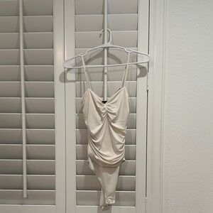 Express Cream Ruched Women's Chemise